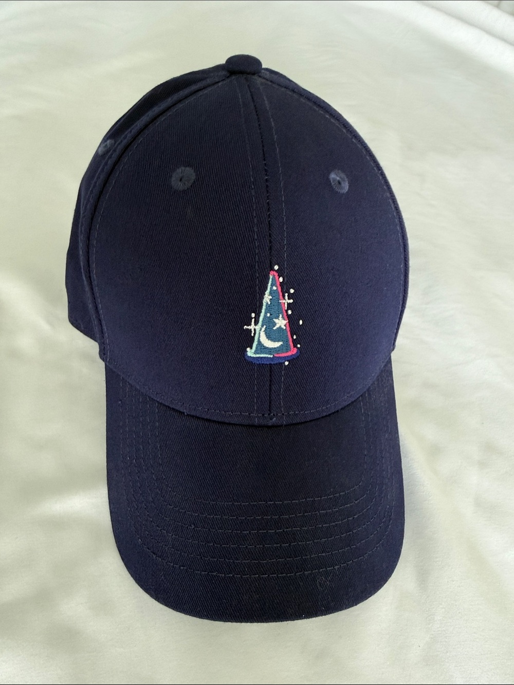 Disney Navy Baseball Cap with Sorcerer Mickey hat Embroidery